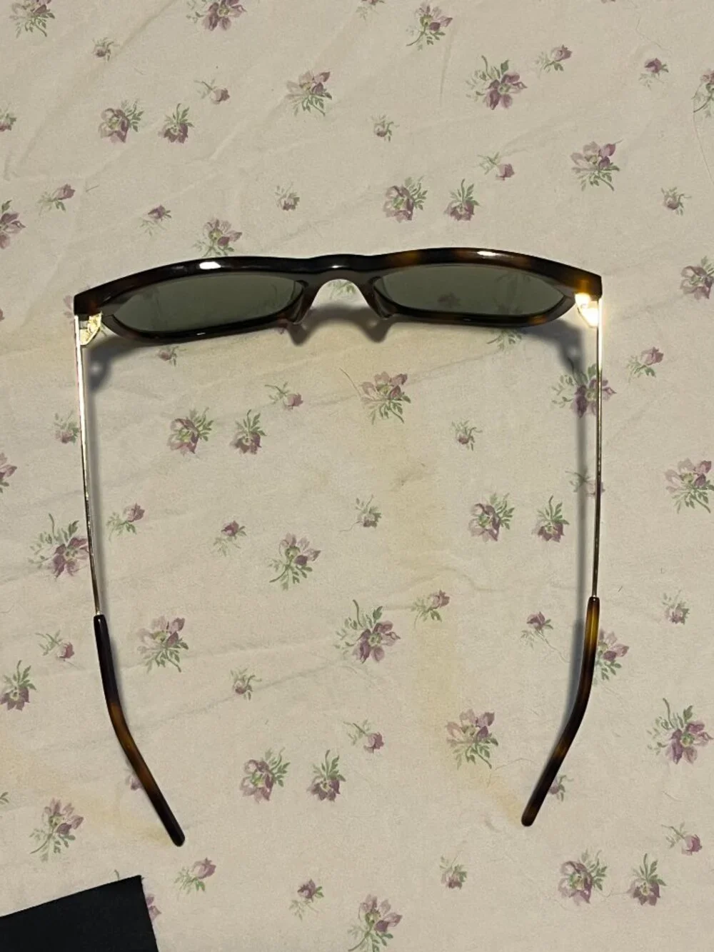 Authentic Saint Laurent Designer Sunglasses with Case Dust Cloth Tortoise Shell